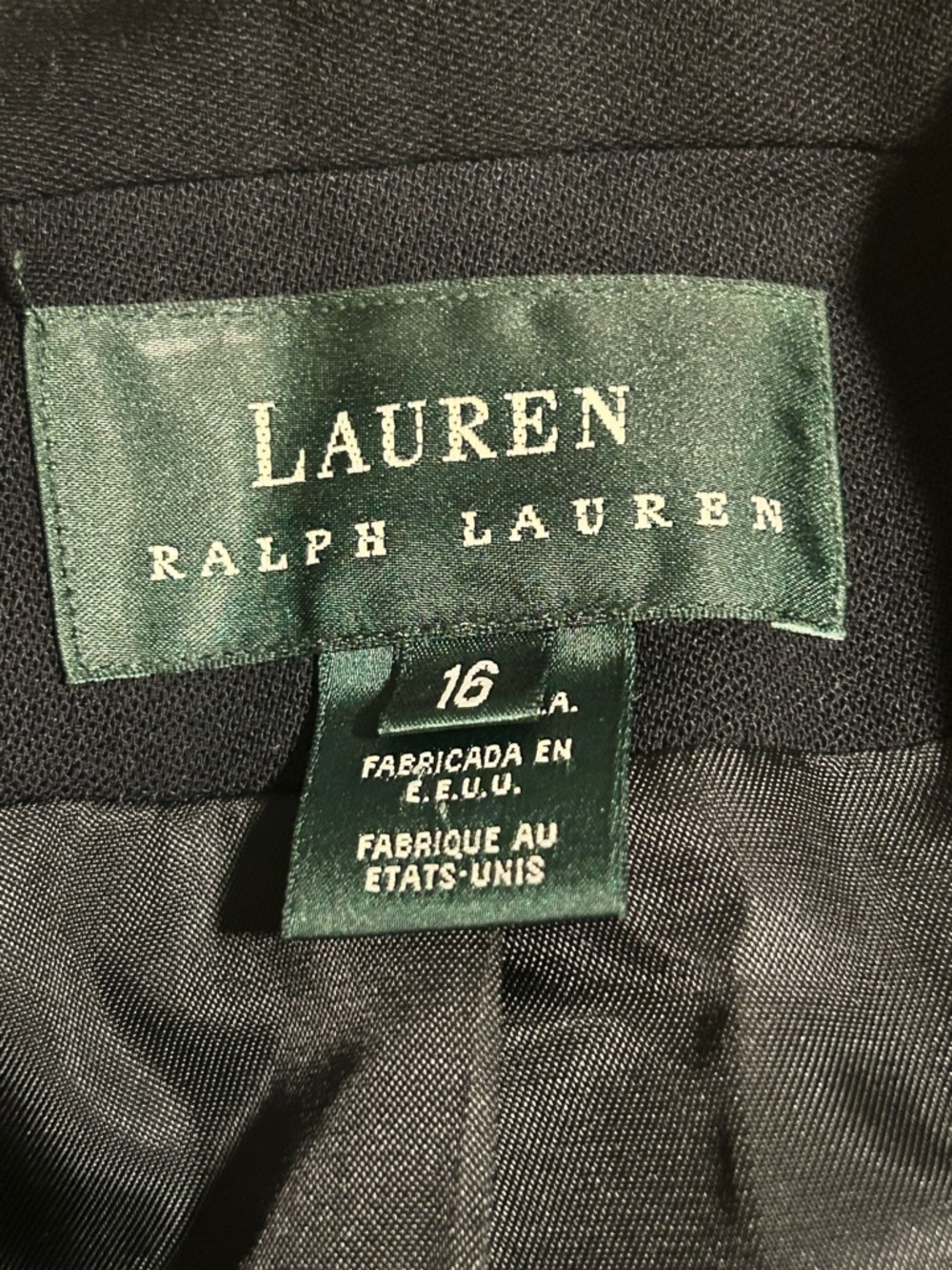 Lauren Ralph Lauren Vintage Crown Crest Wool Blazer - Picture 3 of 5